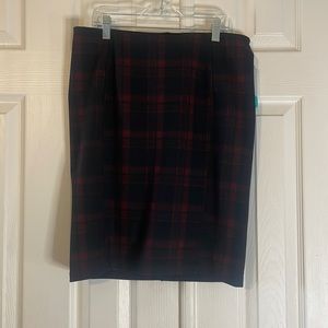 NWT Liverpool Plaid Pencil Skirt size 8P